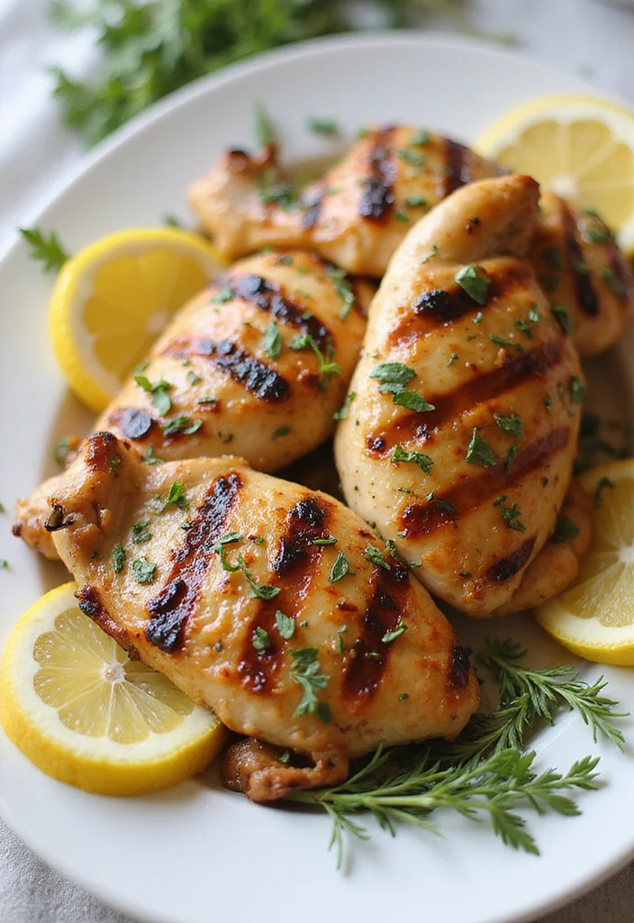 12 Fresh and Easy Summer Dinner Recipes for Busy Families - 1. Lemon Herb Grilled Chicken