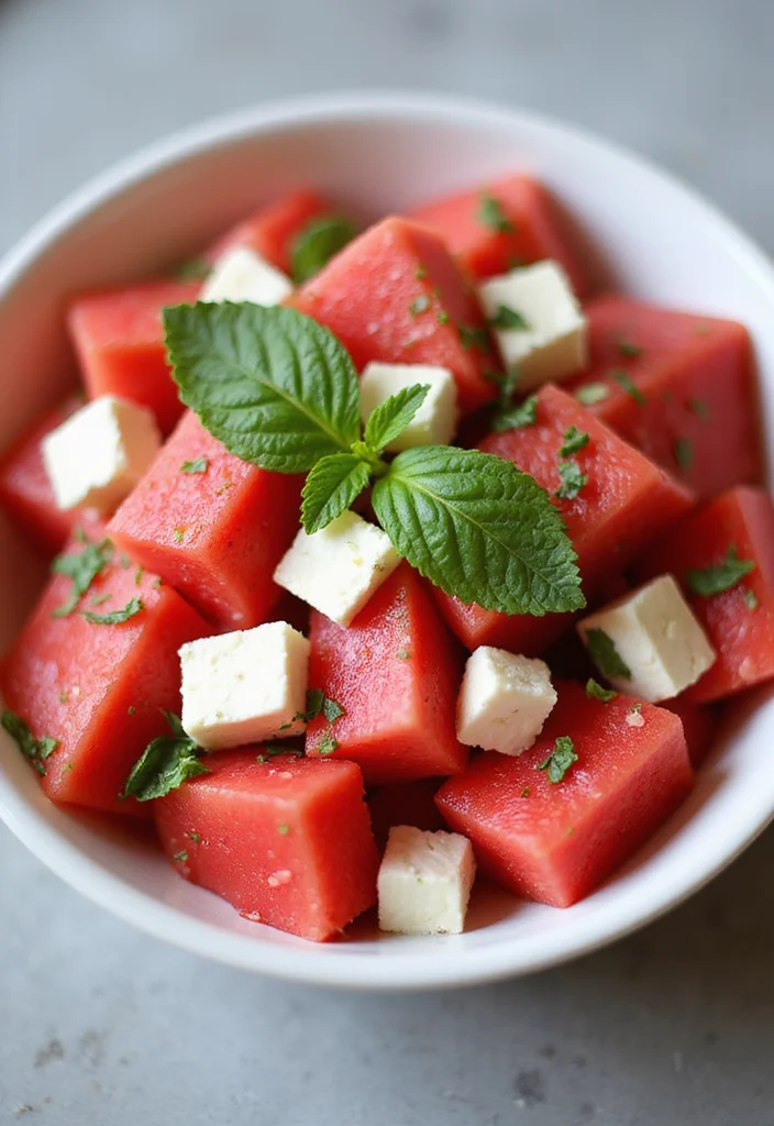 12 Fresh and Easy Summer Dinner Recipes for Busy Families - 11. Watermelon Feta Salad