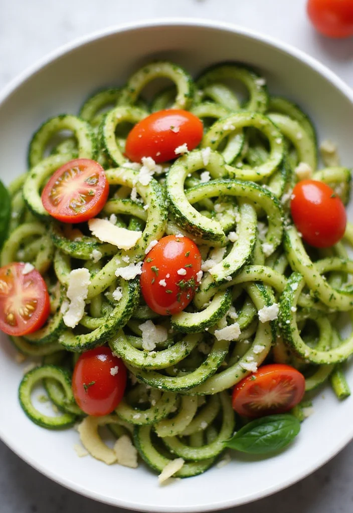 12 Fresh and Easy Summer Dinner Recipes for Busy Families - 2. Zucchini Noodles with Pesto