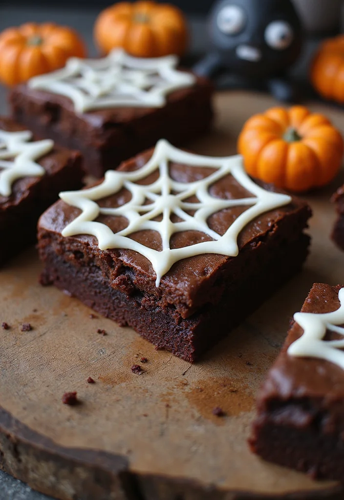 12 Halloween Dessert Recipes That Are Festive and Easy - 1. Spider Web Brownies
