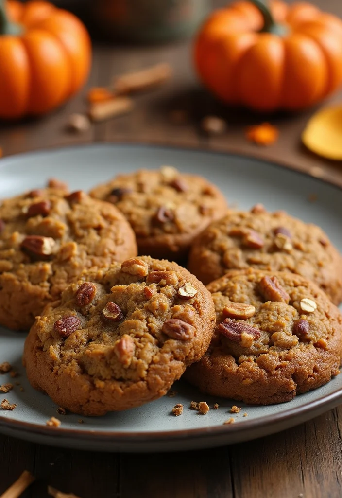 12 Halloween Dessert Recipes That Are Festive and Easy - 10. Pumpkin Oatmeal Cookies
