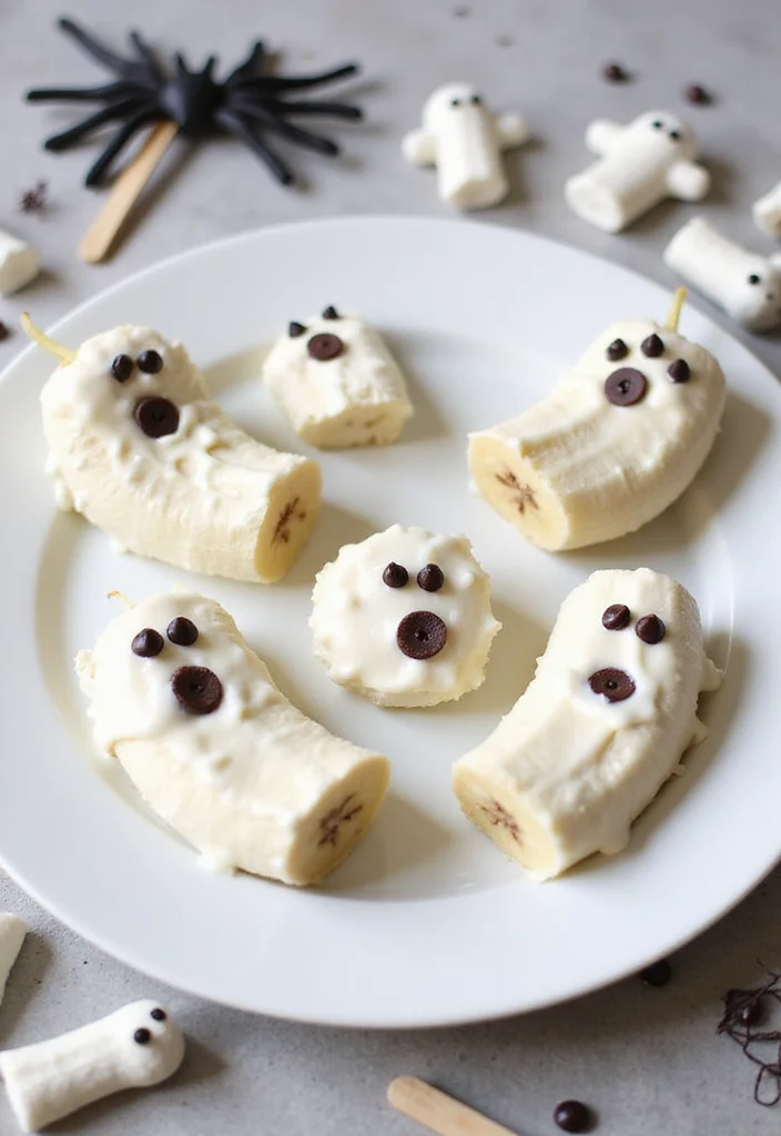 12 Halloween Dessert Recipes That Are Festive and Easy - 2. Ghostly Banana Pops