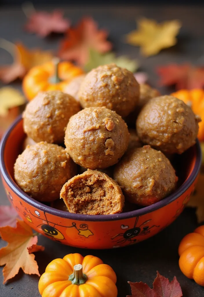 12 Halloween Dessert Recipes That Are Festive and Easy - 3. Pumpkin Spice Energy Balls