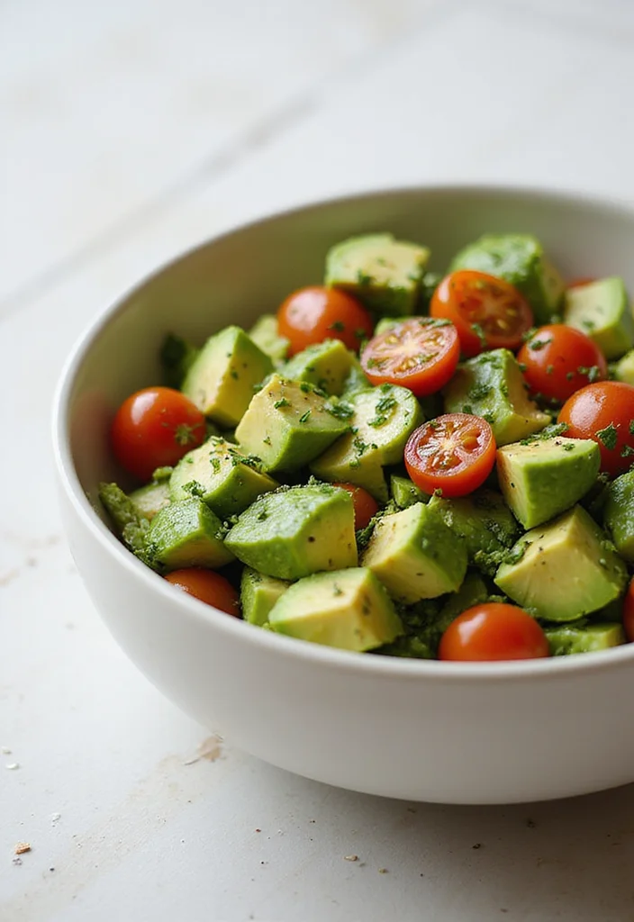 12 Healthy Avocado Recipes for Fresh Flavor - 10. Avocado and Tomato Salad
