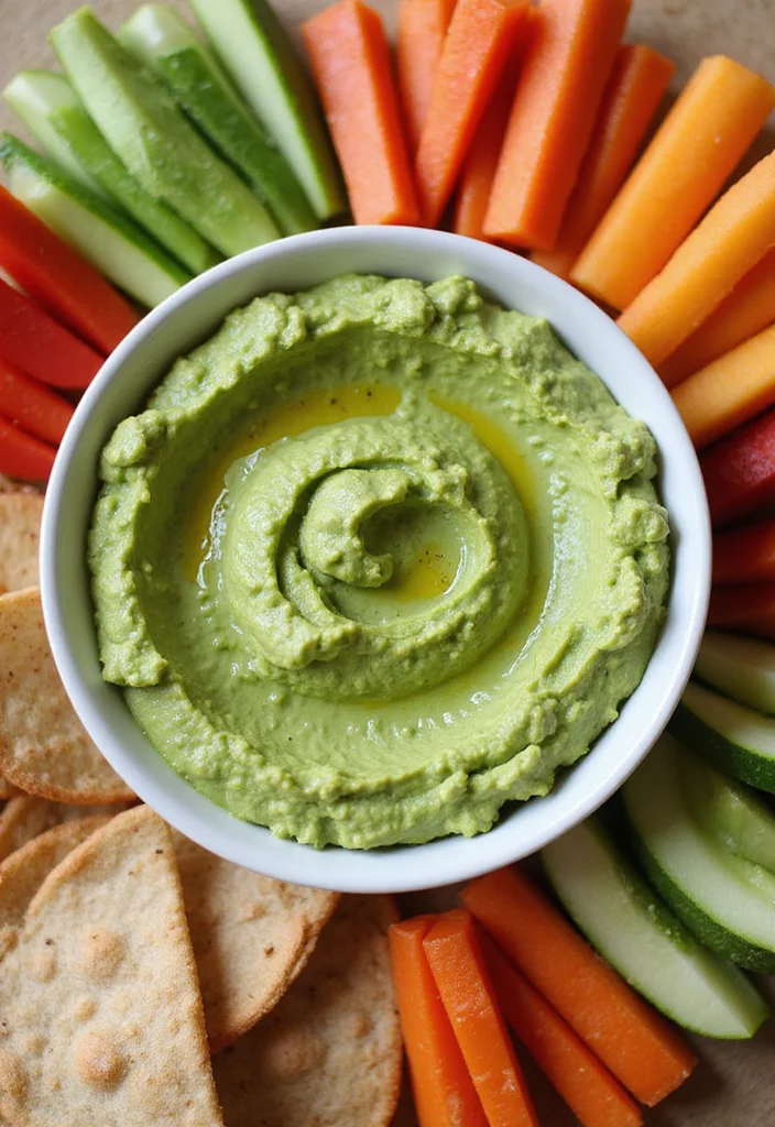 12 Healthy Avocado Recipes for Fresh Flavor - 5. Spicy Avocado Hummus