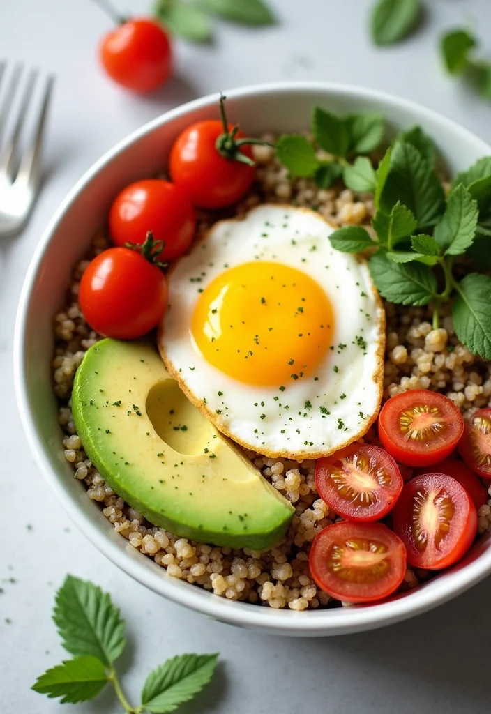 12 Healthy Egg Recipes for Easy Everyday Meals - 4. Quinoa and Egg Breakfast Bowl
