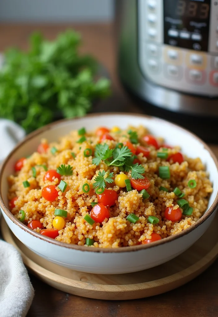 12 Healthy Instant Pot Recipes Ready in Minutes - 6. Vegetable Quinoa Pilaf