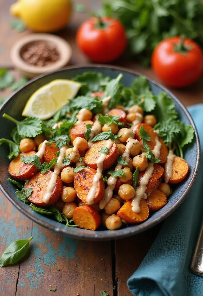 12 Healthy Lunch Recipes for Fresh Daily Meals - 3. Sweet Potato & Chickpea Buddha Bowl