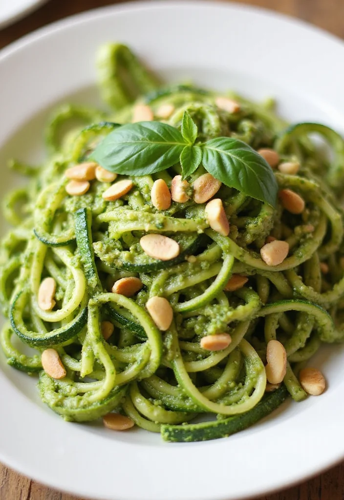 12 Keto Side Dish Recipes for Everyday Meals - 3. Zucchini Noodles with Pesto