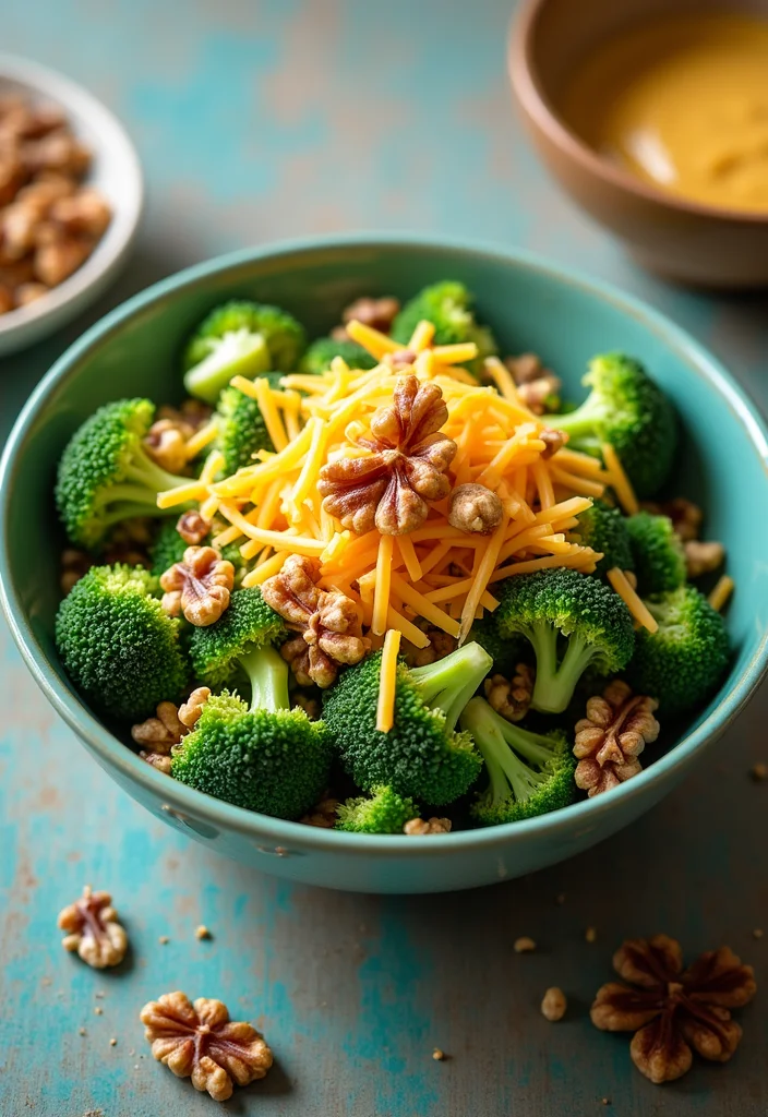 12 Keto Side Dish Recipes for Everyday Meals - 9. Broccoli Salad with Walnuts