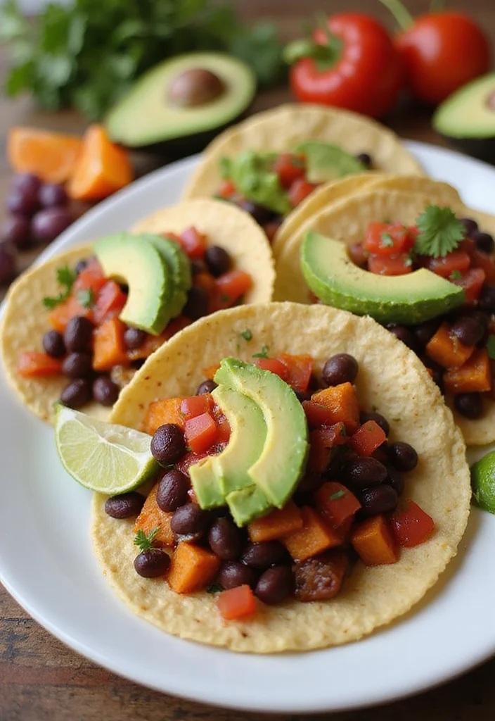 12 One Pot Vegan Recipes for Easy Cleanup - 10. Black Bean and Sweet Potato Tacos