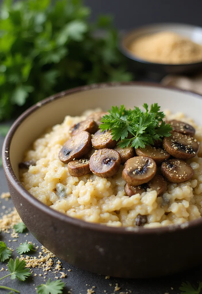 12 One Pot Vegan Recipes for Easy Cleanup - 2. Creamy Vegan Mushroom Risotto